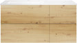 SOUS MEUBLE COFFEE 4 TIROIRS 120 CHENE URBAN+LAVABO GAUCHE EN MARBRE SYNTHETIQUE BLANC MAT