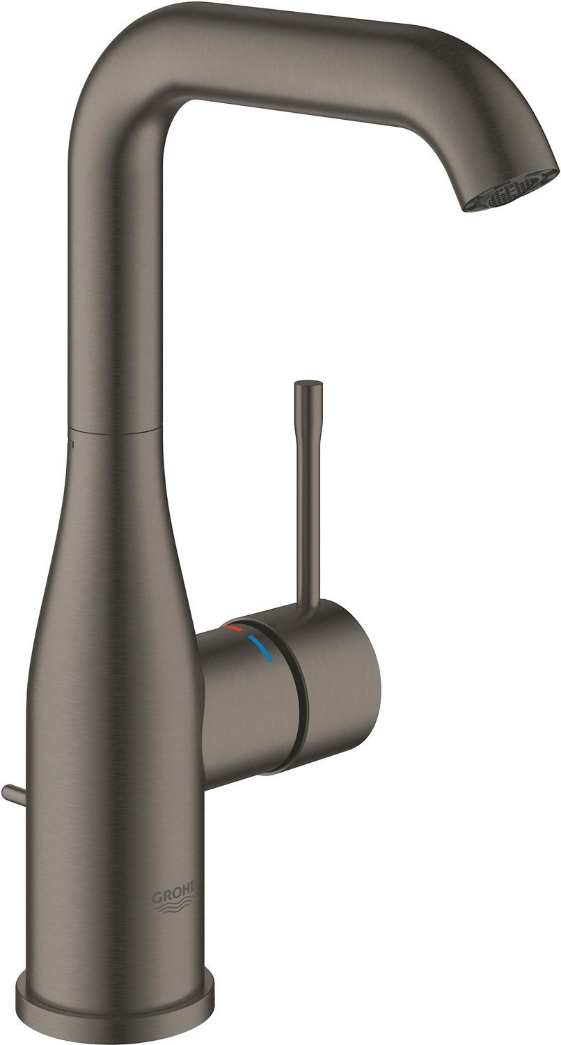 1GREEP MENGKRAAN LAVABO ESSENCE L-SIZE FG DRAAIBARE UITLOOP A.S. ECOJOY BRUSHED HARD GRAPHITE