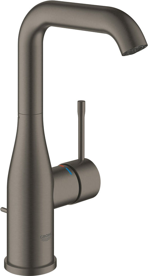 1GREEP MENGKRAAN LAVABO ESSENCE L-SIZE FG DRAAIBARE UITLOOP A.S. ECOJOY BRUSHED HARD GRAPHITE