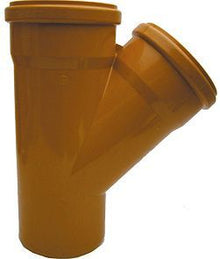 T PVC EGOUT 45° 110MM ROUGE/BRUN