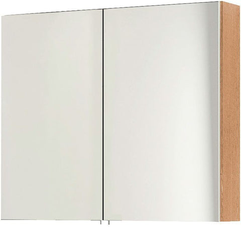 Spiegelkast form/cita 2DEUREN 80CM nordic eik, badkamermeubelen — SKU DESCO-180951