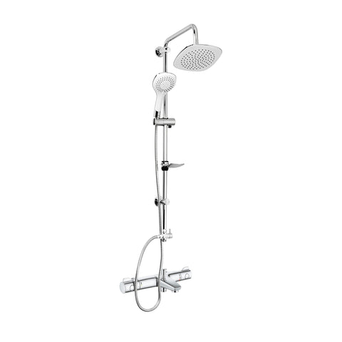 GROHE Grohtherm 800 doucheset met thermostaat badkraan en Aloni Rain Bianco regendouche chroom, hoofddouches — SKU MB-27657-31283, EAN 5404029134657