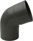 PVC elleboog Donkergrijs rwa rond 67° 63MM