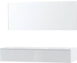 MEUBLE PURO DUO BLANC 180 1 TIROIR SOLID MOLTO MIROIR