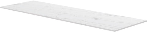 TABLET KERAMISCH MARMER PURO B160 H1,2 1AFVOERGAT/KRAANGAT RECHTS WHITE CALACATTA