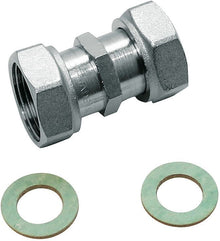 Koppeling voor waterteller losse moeren 3/4"FF