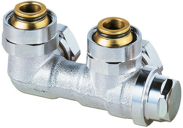 H-BLOK 2-PIJP VEKOLUX HEIMEIER 3/4"HAAKS
