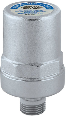 WATERSLAGDEMPER +DICHT 1/2"M 2-90° (KIWA30°) ANTISHOCK