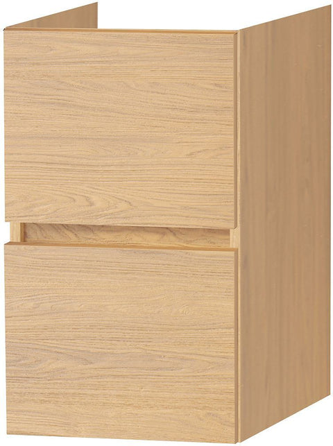 Onderbouw Molto 2 laden 35 eik brons, badkamermeubelen — SKU DESCO-190015