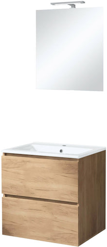 MEUBEL ICE SOLO SPIEGEL MET VERLICHTING 60CM EIK GRIJS