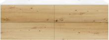 SOUS MEUBLE COFFEE 4 TIROIRS 180 DUO CHENE DECOR URBAN +DOUBLE LAVABO BLANC