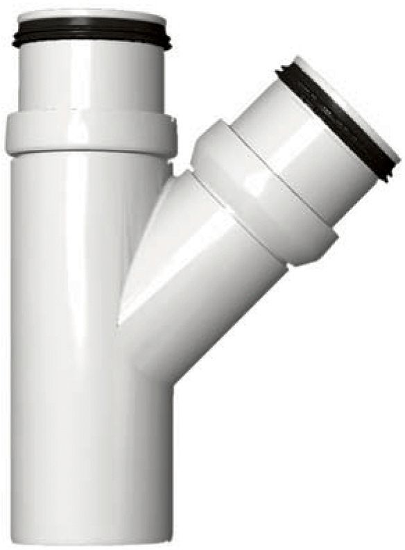 T Pp 45° mmf 50X50MM wit