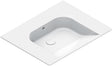 Lavabo sfera Comfort catalano cataglaze+ 70X55CM met overloop wit