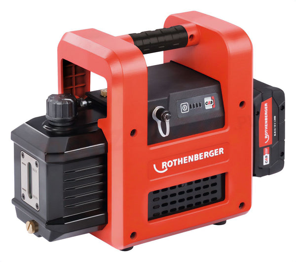 Vacuum-pomp roairvac R32 met batterij 142L/MIN Rothenberger