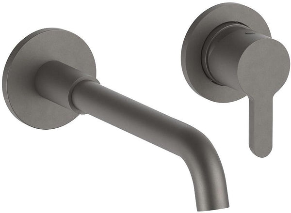 Afwerkset 1 greep menkgraan lavabo icona classic fantini 200MM mat gun metal pvd