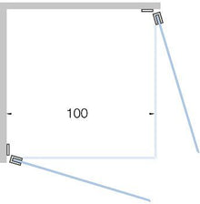 PORTE PIVOTANTE ACCES D'ANGLE CLOSE <100CM H 200CM BLANC MAT-SATIN