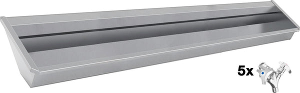 Muurwasgoot sanilav intersan 300CM Rvs 2 2GREEPMENGKRANEN
