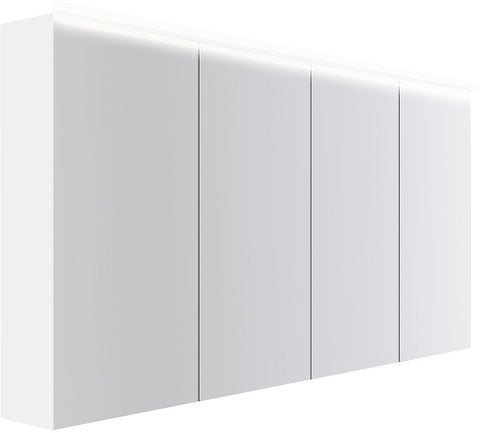 Spiegelkast COFFEE 4 deuren 1600MM 4250K wit mat