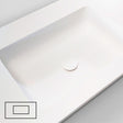 Tablet tailor top 1 lavabo centraal 100CM Solid xonyx wit