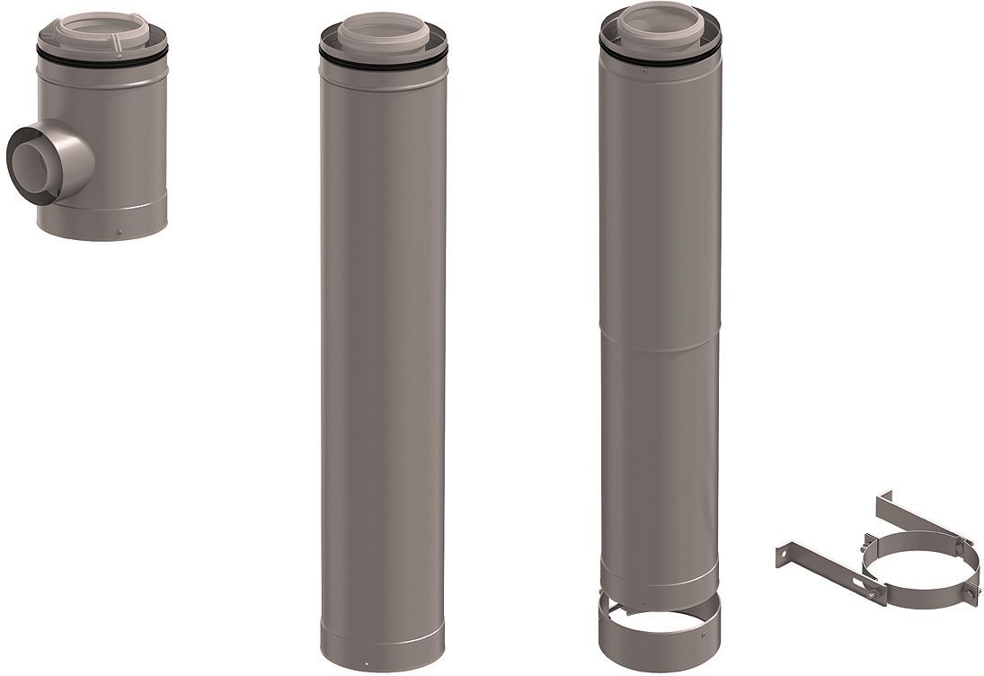 Kit verdiepingsniveau clv pp/galva 1 ketel kort 125/200 ubbink
