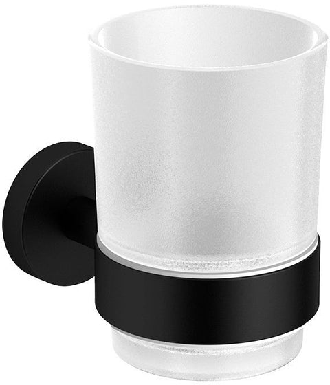 Glashouder Hold-On mat zwart, mat glas verwerkingsartikel — SKU DESCO-163778
