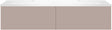Onderbouw COFFEE 2 lades 140 duo basaltgrijs +dubbele wastafel mat wit