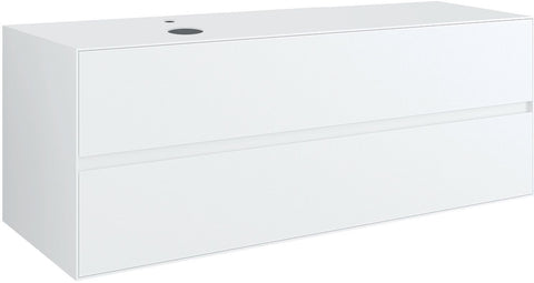 ONDERBOUW 2LADES+TABLET VOOR OPBOUWLAVABO LINKS TENSO 140CM +KRAANGAT WIT