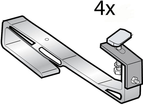 Montageset voor latten (4ST)PANEEL remeha opbouw klassieke pannen, zonne-energie — SKU DESCO-158054