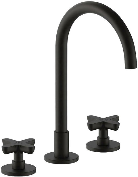 3GATS MENGKRAAN LAVABO ICONA CLASSIC FANTINI ZONDER SLUITING SPRONG 160MM ZWART PVD
