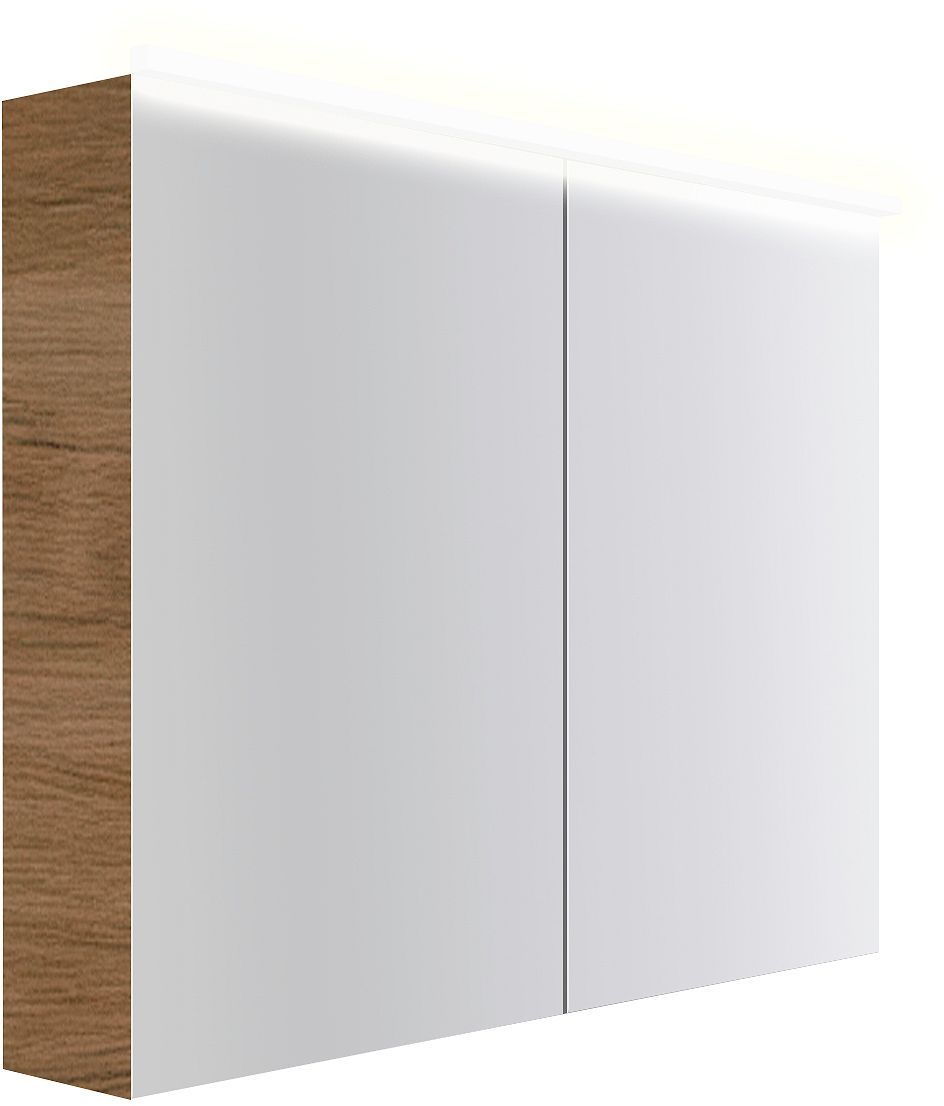 Spiegelkast COFFEE 2 deuren 1000MM 4250K eik Decor caramel