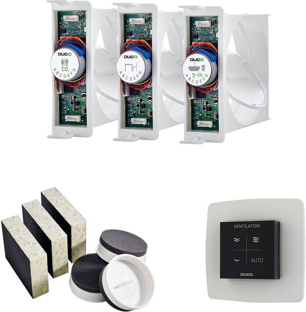 Basispakket voor DucoBox Focus zwart/wit