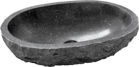 Opbouw lavabo brut 500X360 zonder kraangat belgische blauwe hardsteen anti-vlek, verwerkingsartikelen — SKU DESCO-162110