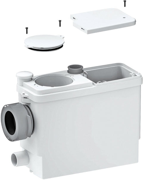 Vergruizer v.wc+bidet+lavabo+douche sanipack inbouw wit