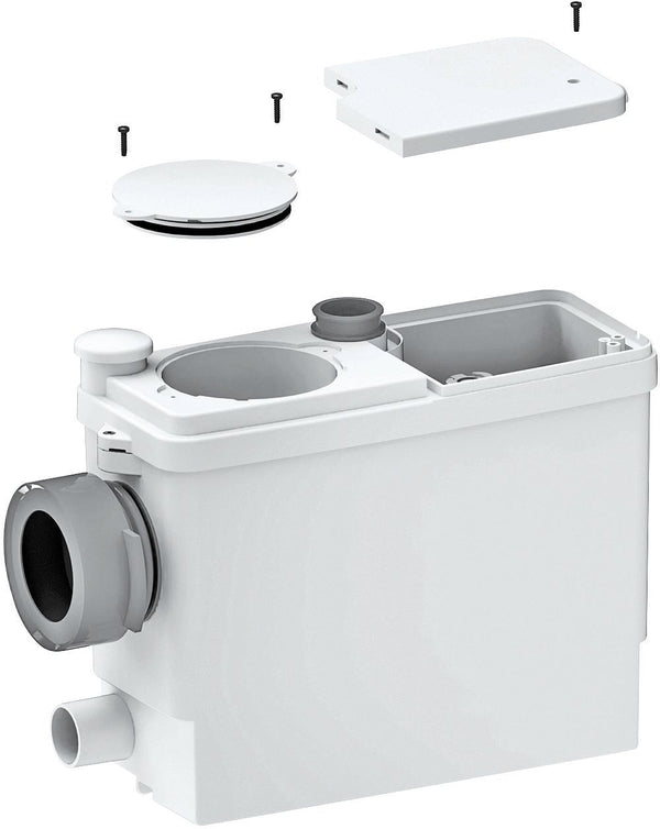 BROYEUR POUR WC+BIDET+LAVABO+DOUCHE SANIPACK ENCASTR. BLANC