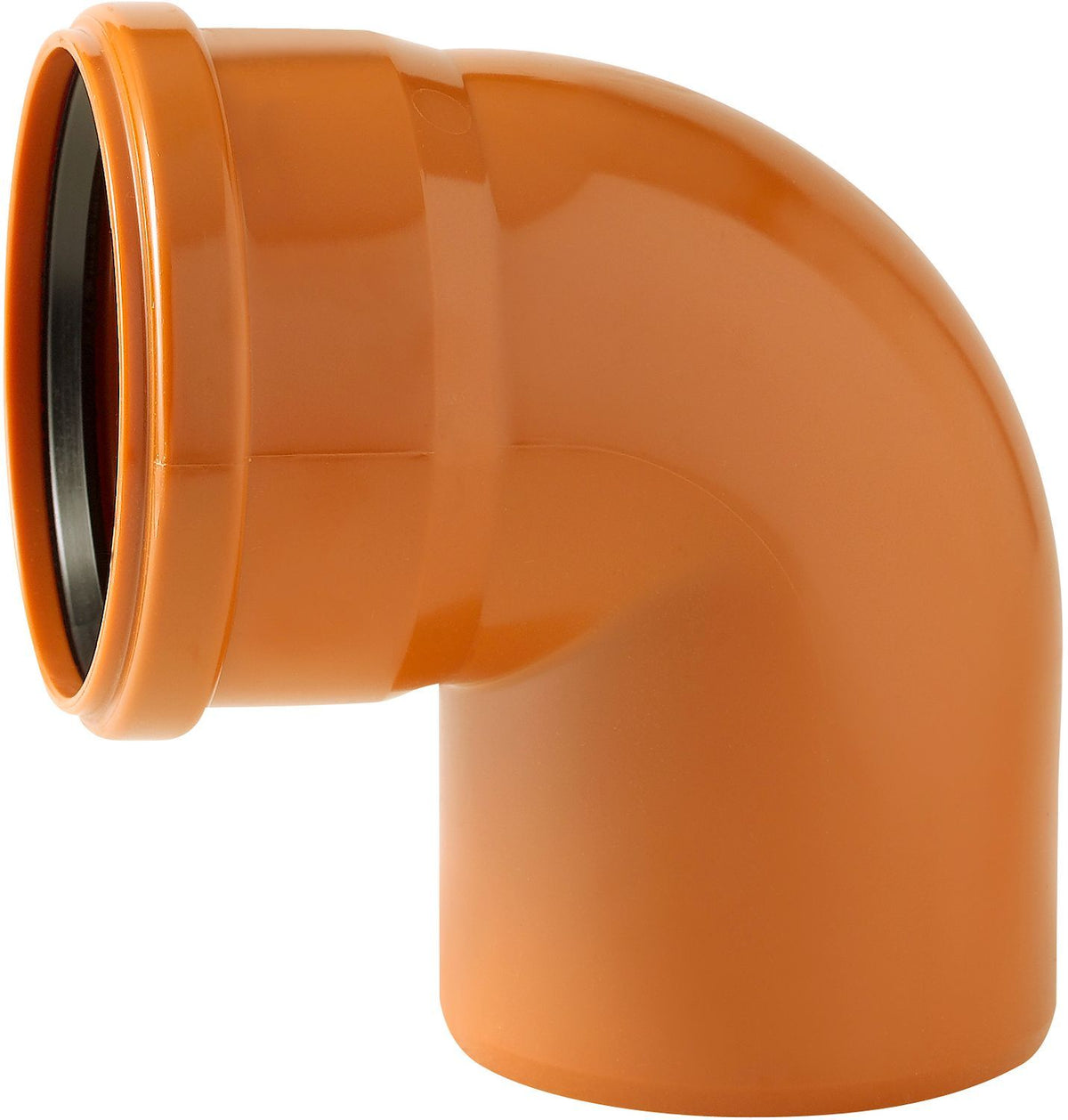 PVC elleboog riool 90° 110MM rood/bruin