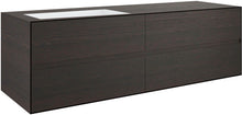 ONDERBOUW 4 LADES+ONDERBOUWLAVABO LINKS TENSO 160CM ZONDER KRAANGAT WENGE