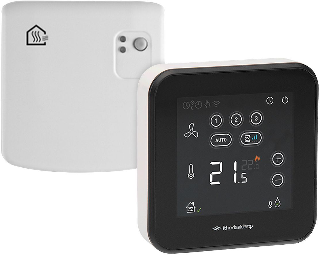 SPIDER KLIMAATTHERMOSTAAT RF/BAT MET DRAADLOZE SCHAKELMODULE ITHO DAALDEROP