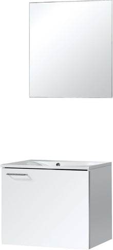Meubel bizzy 60/60 met spiegel 60 wit