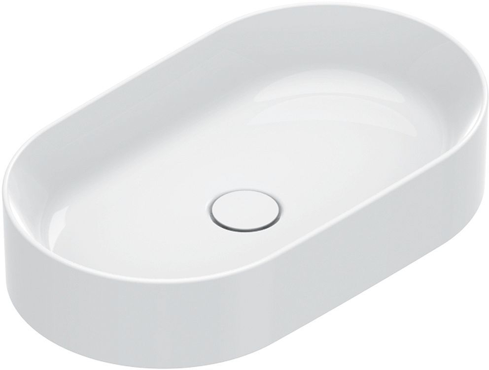 Opbouwlavabo Zero catalano cataglaze+ 60X35 H12 zonder overloop wit