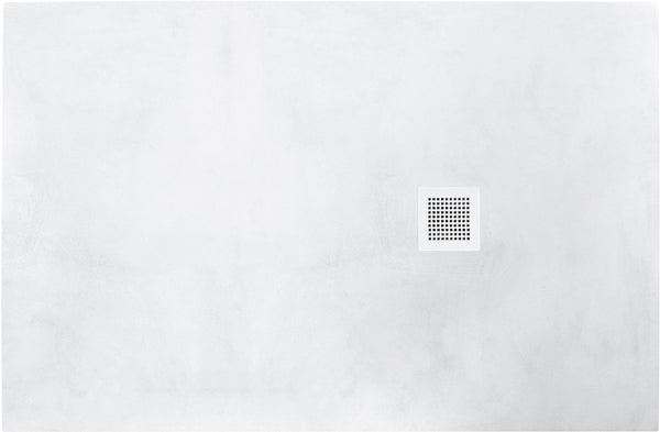 PLAQUE DOUCHE ROCK 90-120-3,5 INCLUSIF GRILLE BLANC