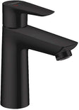 1GREEP MENGKRAAN LAVABO TALIS E 110 HG COLDSTART AUTOMATISCHE SLUITING MAT ZWART