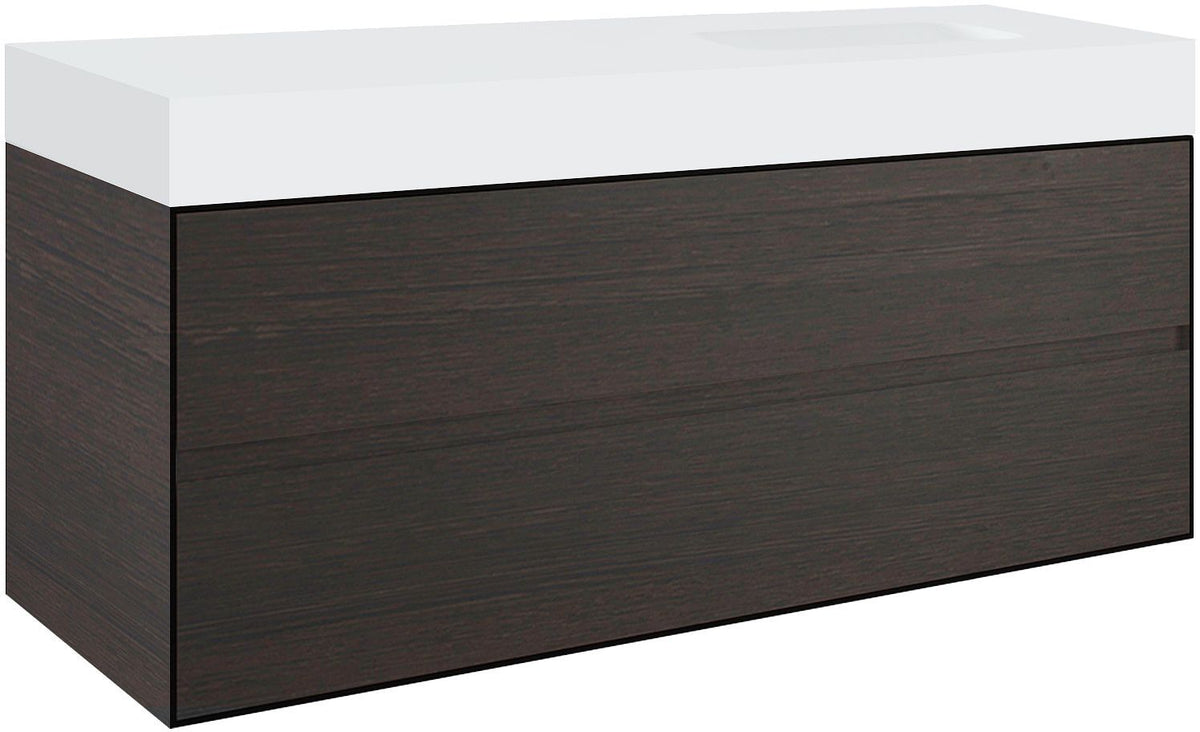 ONDERBOUW 2LADES VOOR TABLET PURO 1 LAVABO RECHTS TENSO 140CM WENGE