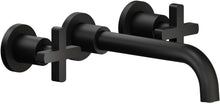 SET DE FINITION MITIGEUR LAVABO 3 TROUS LIRA NOBILI 205MM NOIR MAT