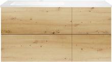 ONDERBOUW COFFEE 4 LADES 120 EIK  URBAN+WASTAFEL LINKS KUNSTMARMER WIT
