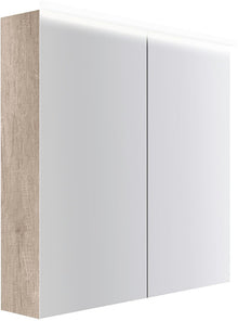 Spiegelkast COFFEE 2 deuren 800MM 4250K eiken Decor flanel