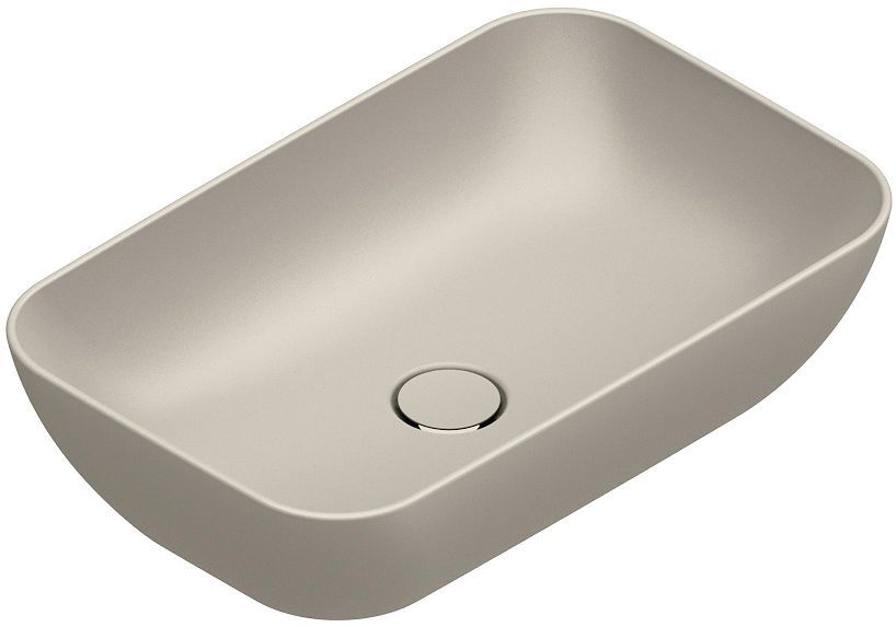 Opbouwlavabo Green catalano cataglaze+ 60X38 H15 zonder overloop sabbia satinato