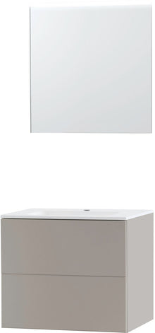 MEUBEL PURO SOLO GRIJS 70 KUNSTMARMER SPIEGEL