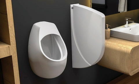 Randloos urinoir bekken PISSOIR urinoirbak pisbak verborgen aansluitingen - Wit, urinoirs — SKU MB-16250-19777, EAN 5404024113244