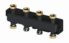 SEGMENT DE DISTRIBUTION POUR 2+1 CIRCUITS DE CHAUFFAGE MEIBES