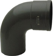 PVC elleboog Donkergrijs rwa rond 87° 80MM